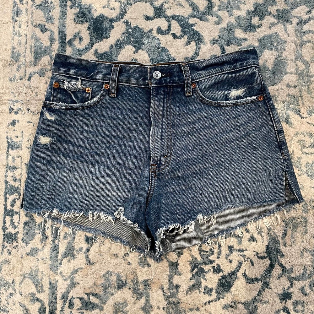 Abercrombie & Fitch Annie High Rise Jean Shorts Women Size 28 / 6